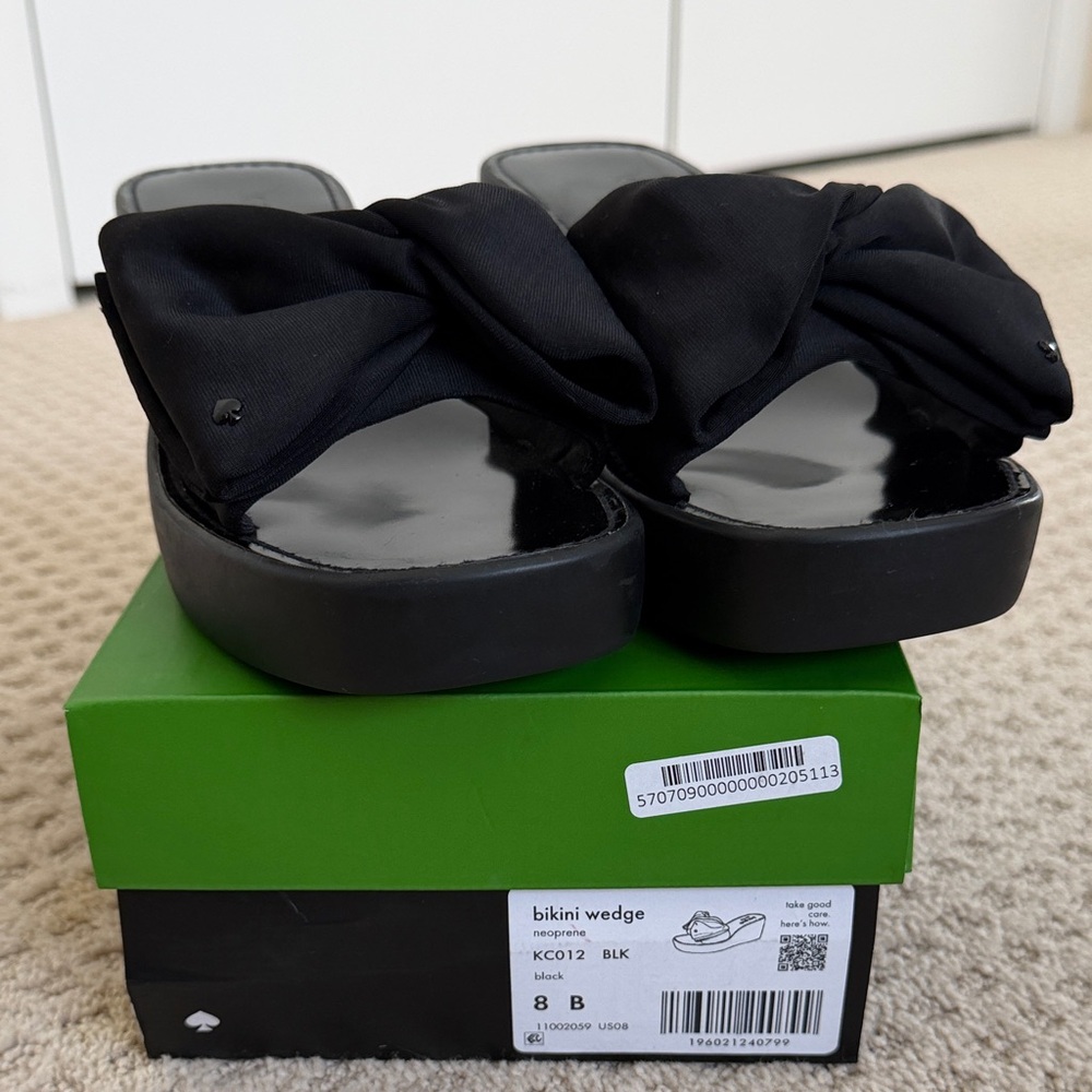 kate spade Black Bikini Wedge - Picture 4 of 5